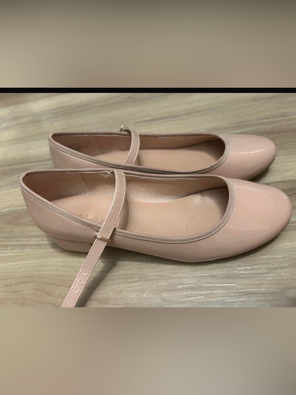 Women's Blush Pink Madden Girl Patent Flats